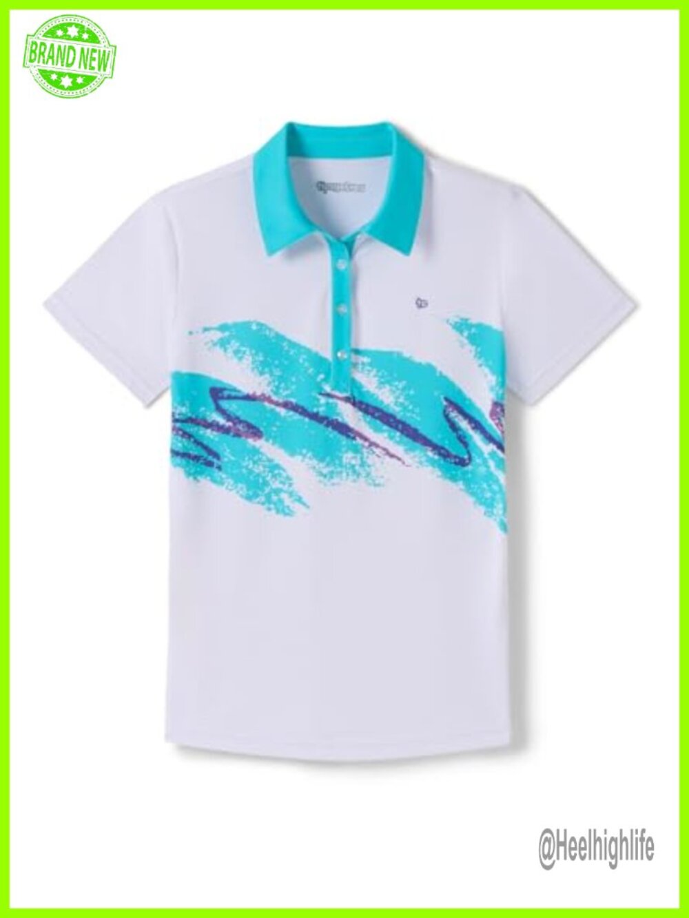 Women's Quick Dry Golf Polo Shirt 4-Way Stretch Moisture Wicking Athletic